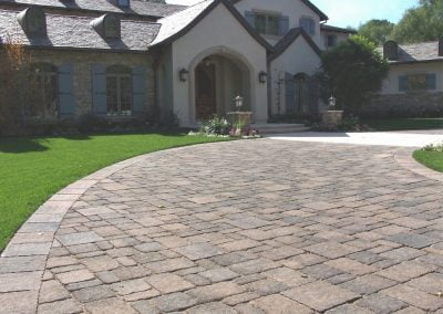 Genesis Stoneworks Paver Driveway Angelus Estate Cobble