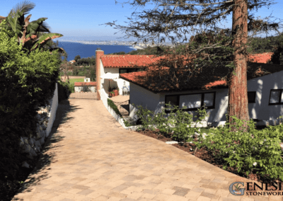 Genesis Stoneworks Antique Cobble Driveway Pavers Install