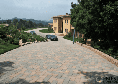 Genesis Stoneworks Antique Cobble Driveway Pavers Installation