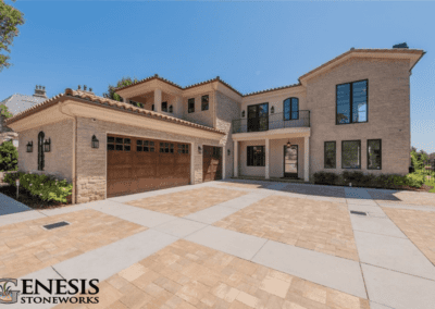 Genesis Stoneworks Ashlar Pattern Paver & Concrete Driveway Installation