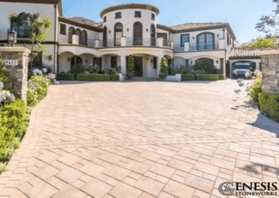 Genesis Stoneworks Ashlar Pattern Paver Driveway Install