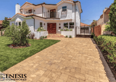 Genesis Stoneworks Avalon Slate Paver Driveway Installation