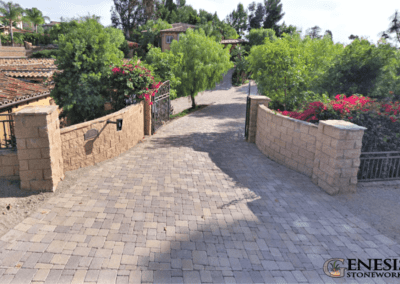 Genesis Stoneworks Castle Cobble Driveway Pavers Installation