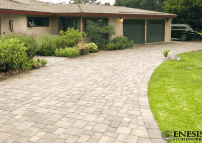 Genesis Stoneworks Courtyard Ashlar Driveway Pavers Install