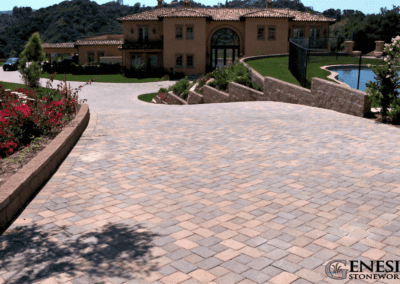 Genesis Stoneworks Driveway Antique Cobble Paver I Pattern Installation