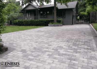 Genesis Stoneworks Holland in GC Paver Driveway & Planter Wall Install