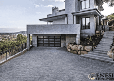 Genesis Stoneworks Permeable Aqualina Paver Driveway Install