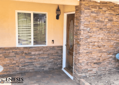 Genesis Stoneworks Stone Veneer & Walkway Pavers Installation