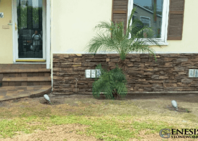 Genesis Stoneworks Stone Veneer and Entryway Pavers Installation