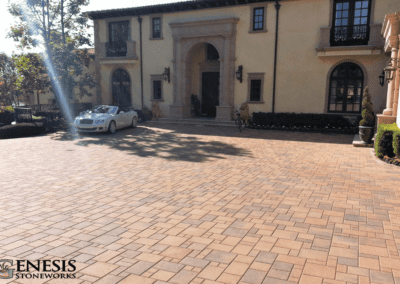 Genesis Stoneworks Villa Driveway Pavers Installation