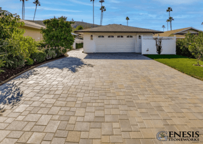 Genesis Stoneworks Driveway Courtyard Pavers Install