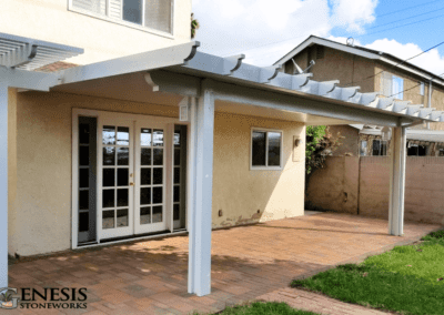 Genesis Stoneworks Alumawood Patio Cover & Paver Patio Installation