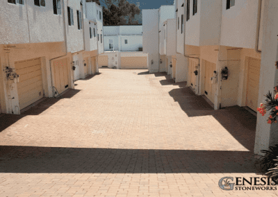 Genesis Stoneworks Apartment Complex Driveway Pavers Install