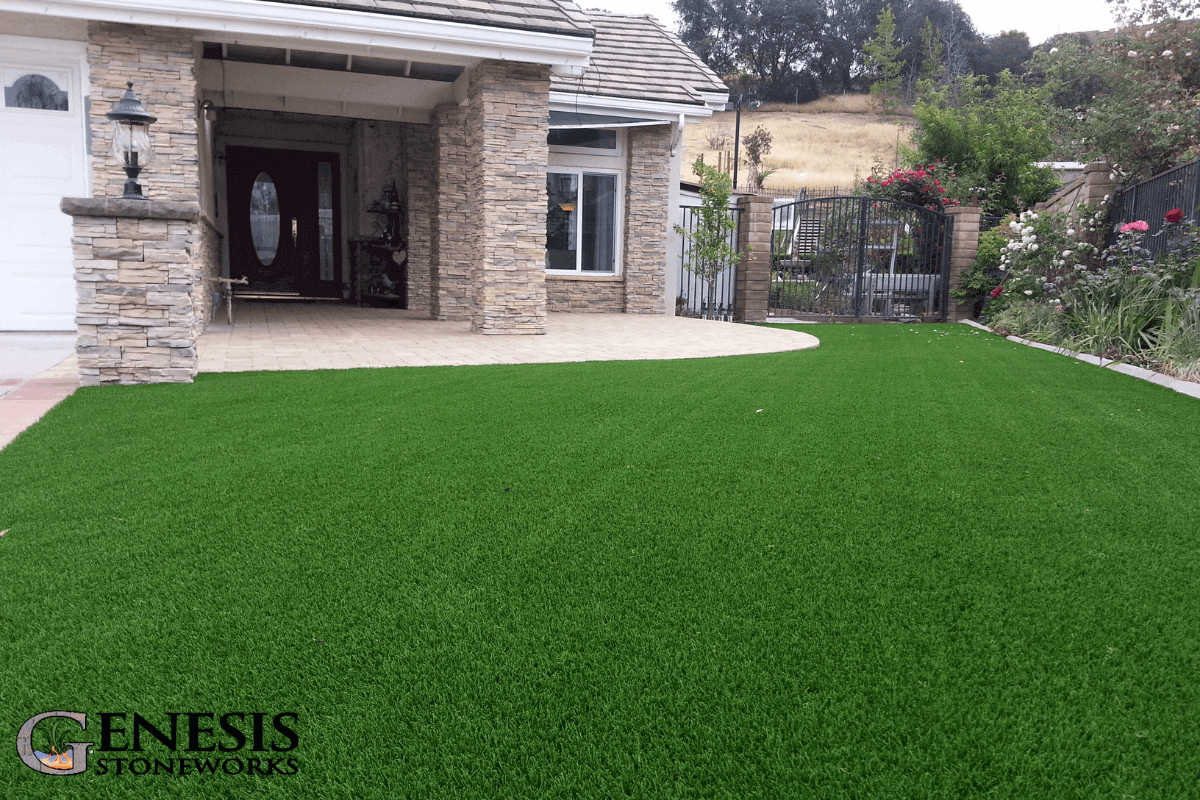 Genesis Stoneworks Artificial Turf, Pavers, & Stone Veneer Installation1