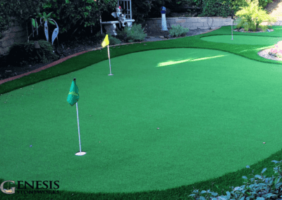 Genesis Stoneworks Artificial Turf Putting Green Installation