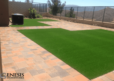 Genesis Stoneworks Artificial Turf & Villa Paver Patios Install