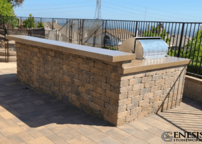 Genesis Stoneworks BBQ Island & Bar, Paver Patio Installation