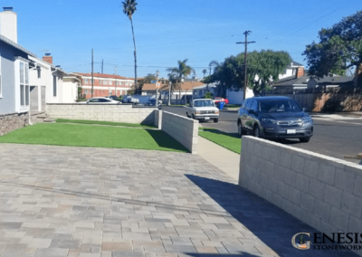 Genesis Stoneworks CMU Block Walls, Pavers & Artificial Turf