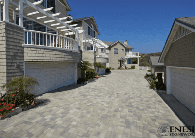 Genesis Stoneworks Commercial Courtyard Driveway Pavers Install