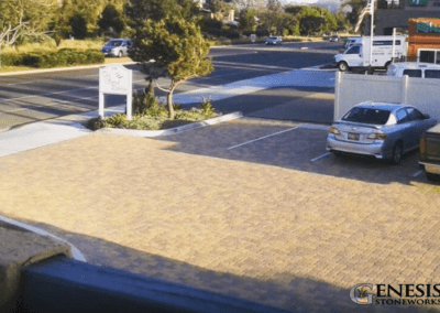 Genesis Stoneworks Commercial Beach Resort Parking Lot Pavers Installation