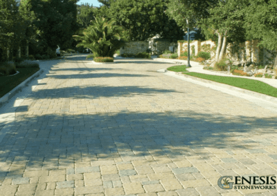 Genesis Stoneworks Commercial Common Driveway Paver Install