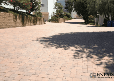 Genesis Stoneworks Commercial Community Driveway Pavers Installation