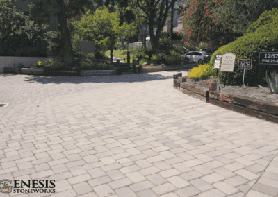 Genesis Stoneworks Commercial Condo Complex Driveway Installation