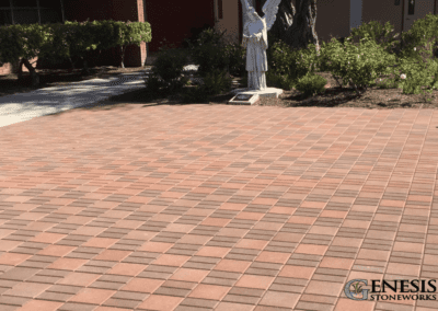 Genesis Stoneworks Commercial Courtyard Paver Installation