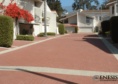 Genesis Stoneworks Commercial HOA Shared Driveway Install