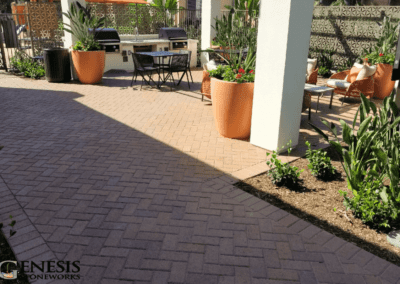 Genesis Stoneworks Commercial Patio Paver Install