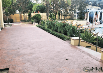 Genesis Stoneworks Commercial Patio Pavers Installation