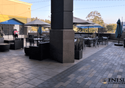 Genesis Stoneworks Commercial Plaza Patio Paver Installation