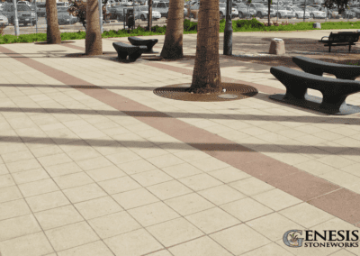 Genesis Stoneworks Commercial Port of LA Paver Installation