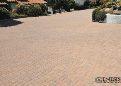Genesis Stoneworks Commercial Private Community Driveway Pavers Install