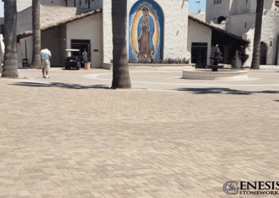 Genesis Stoneworks Commercial School Commons Paver Installation