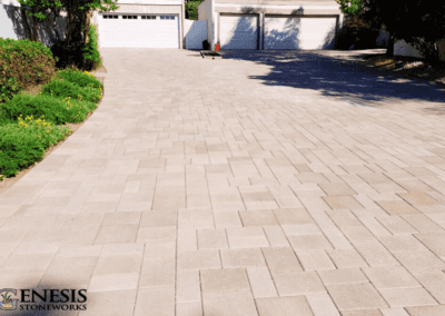 Genesis Stoneworks Commercial Shared HOA Driveway Pavers Installation