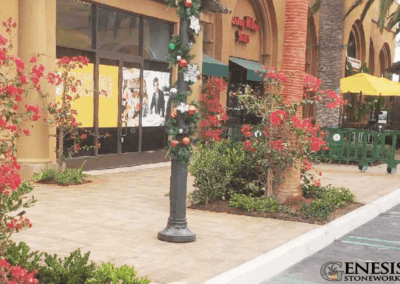 Genesis Stoneworks Commercial Sidewalk Paver Installation