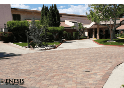 Genesis Stoneworks Commercial Street Paver Installation