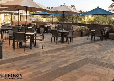 Genesis Stoneworks Commercial Walkway & Patio Paver Installation