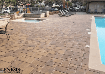 Genesis Stoneworks Community Pool Deck Pavers Installation