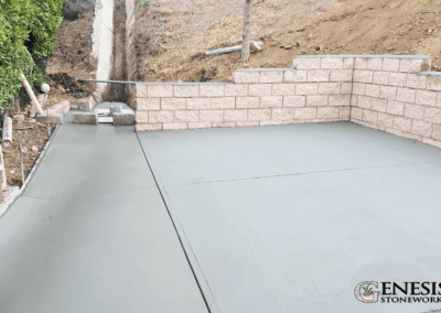 Genesis Stoneworks Concrete Patio with Swell Install