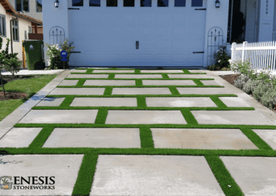 Genesis Stoneworks Concrete & Turf Install