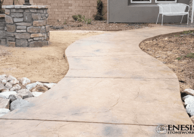 Genesis Stoneworks Concrete Walkway with Texture & Color