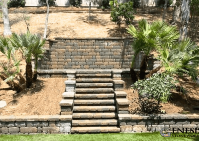 Genesis Stoneworks Country Manor Garden Retaining Walls & Steps