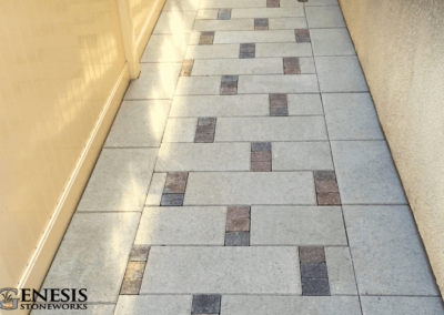 Genesis Stoneworks Custom Walkway 4x4 & 12x24