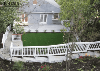 Genesis Stoneworks Fence Hand Rail Install