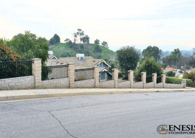 Genesis Stoneworks Fence Wall & Pilasters