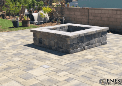 Genesis Stoneworks Fire Pit & Pavers Installation