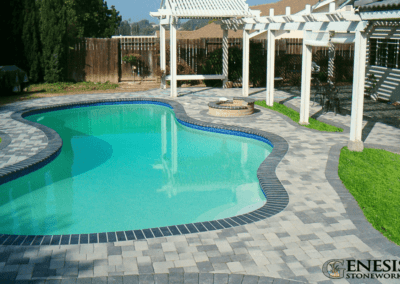 Genesis Stoneworks GC Pool Deck with Clay Coping
