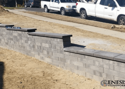 Genesis Stoneworks Melville Wall & cap Install